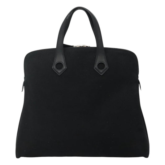Hermès Heeboo, Black, Canvas, handbag