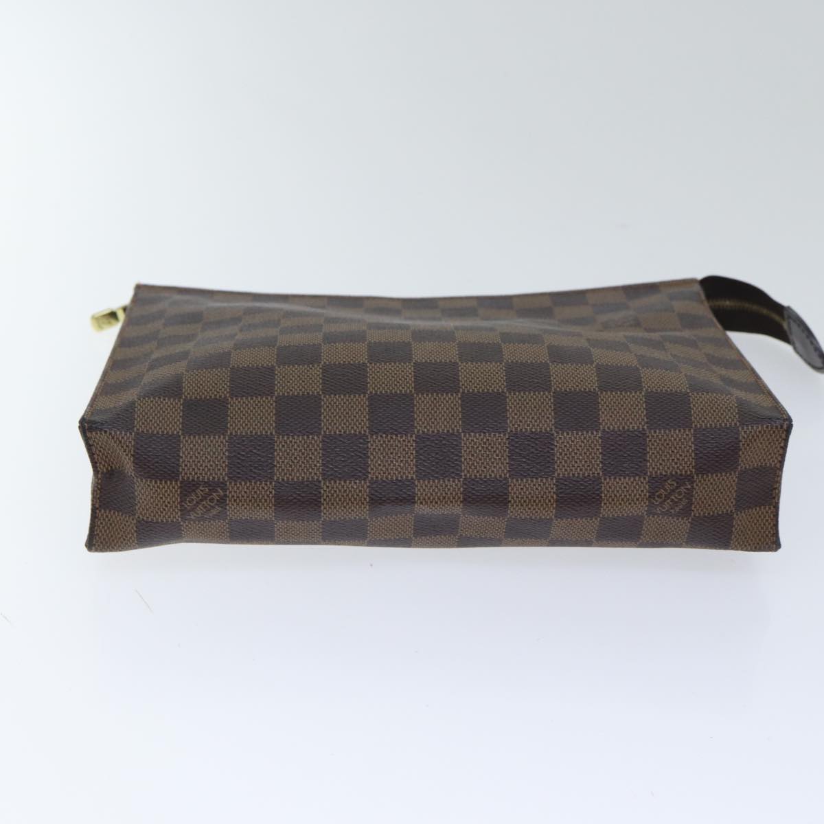 Louis Vuitton Poche Toilette, Brown, Canvas, clutch