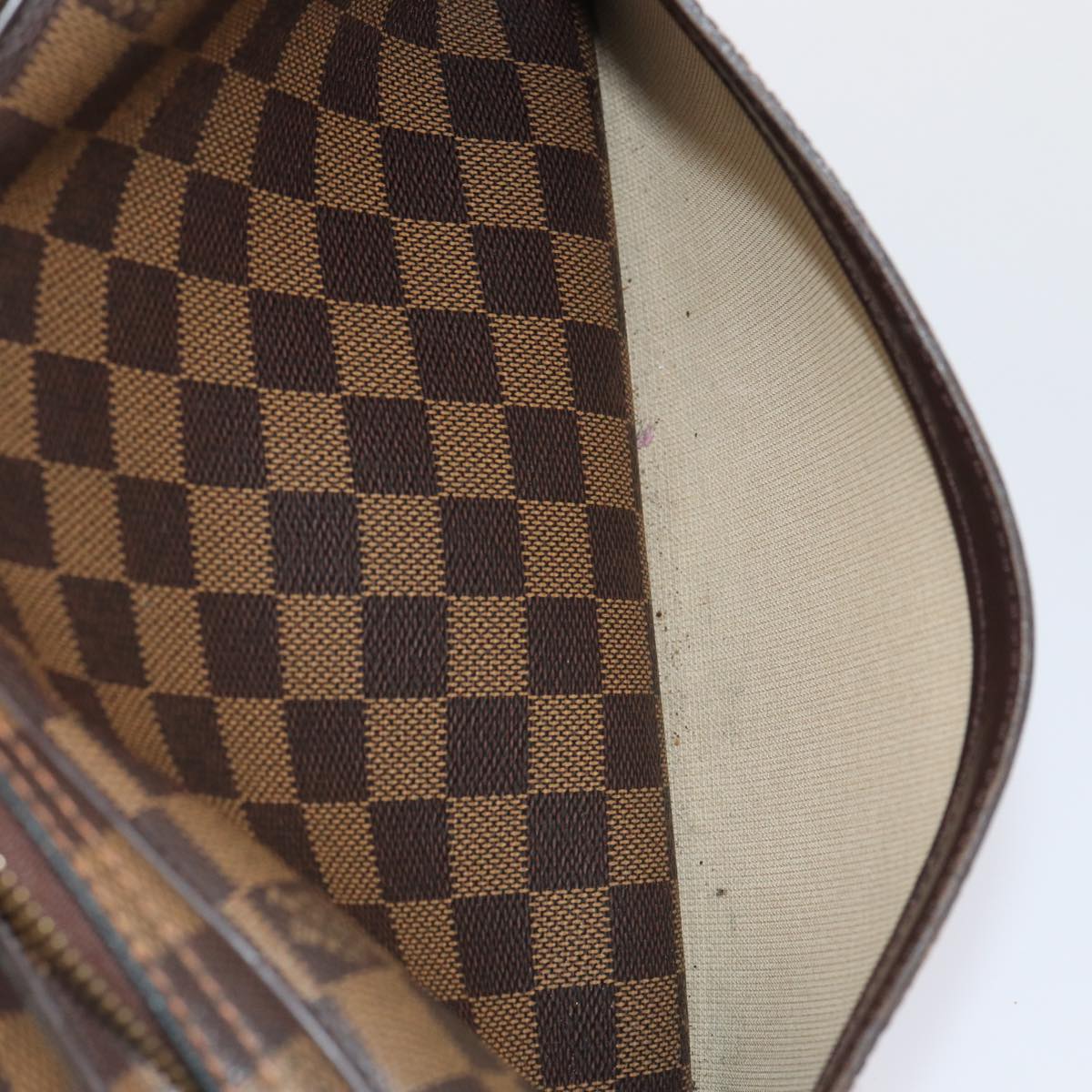 Louis Vuitton Reporter, Brown, Canvas, shoulder