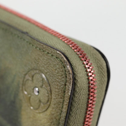 Louis Vuitton Zippy wallet, Green, Canvas, wallet