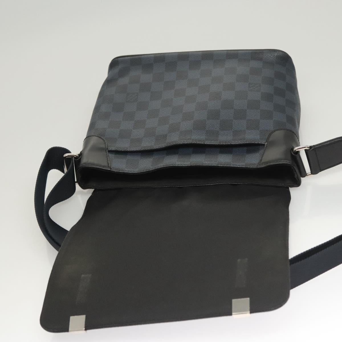 Louis Vuitton District, Grey, Canvas, shoulder