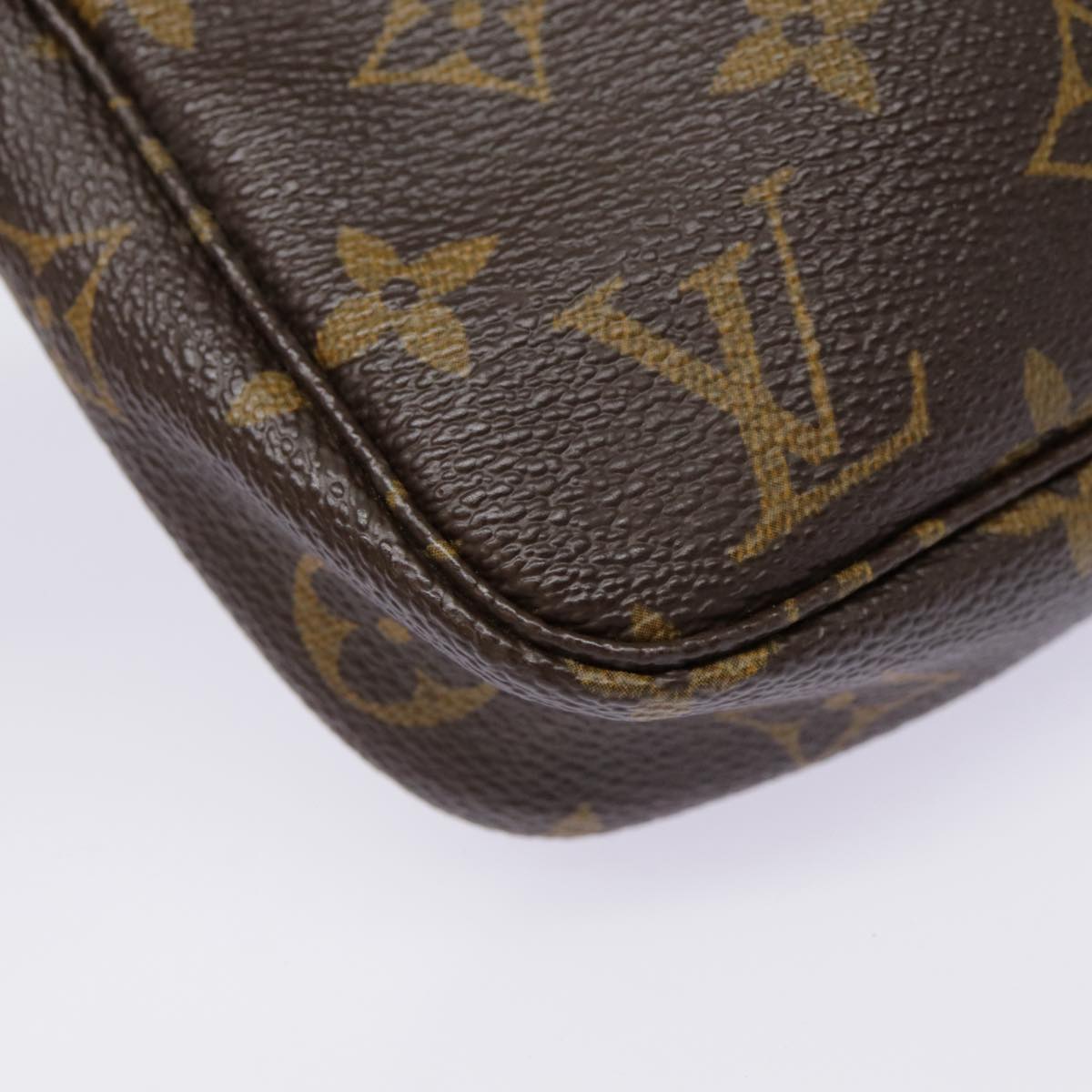 Louis Vuitton Pochette Accessoire, Brown, Canvas, clutch