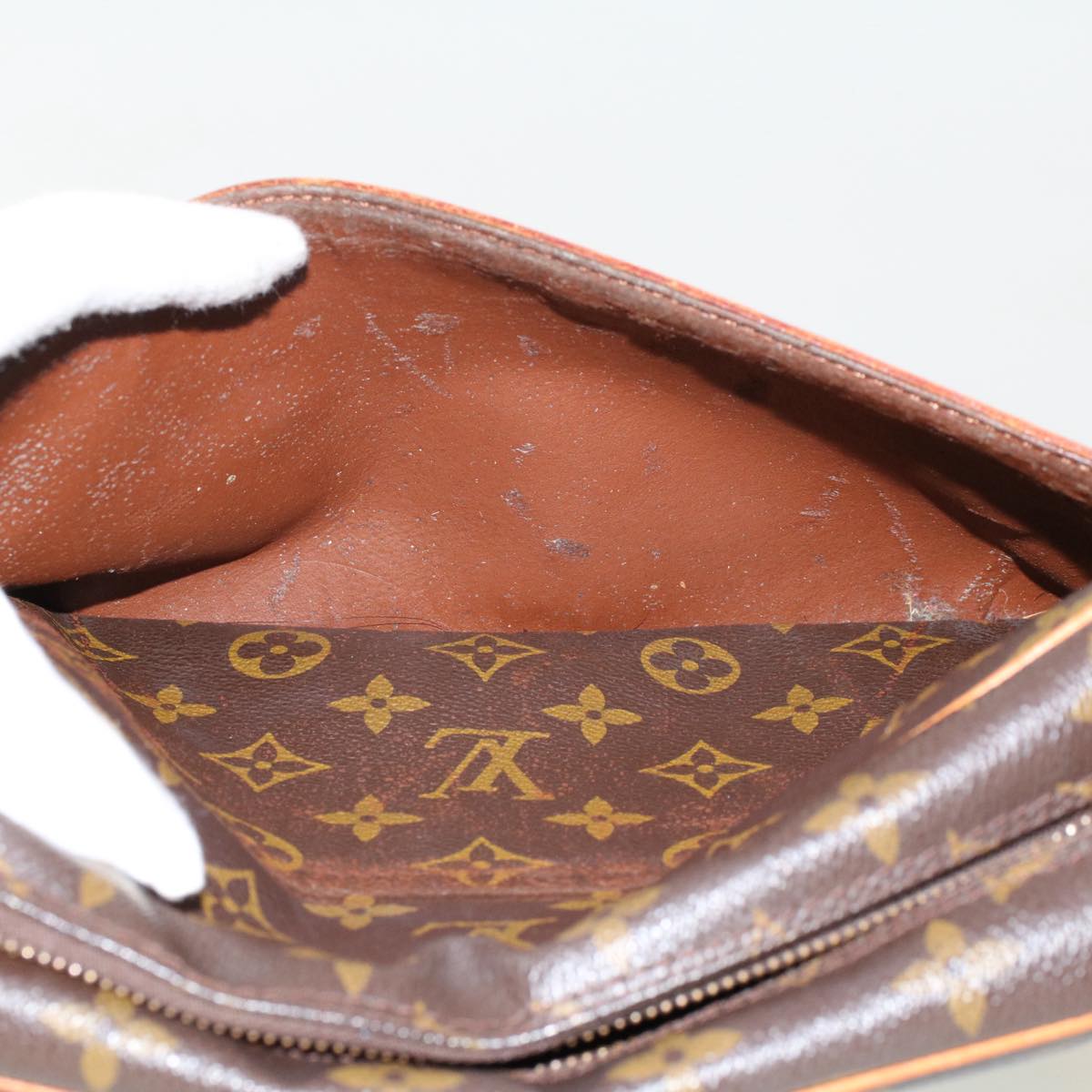 Louis Vuitton Compiegne 28, Brown, Canvas, clutch