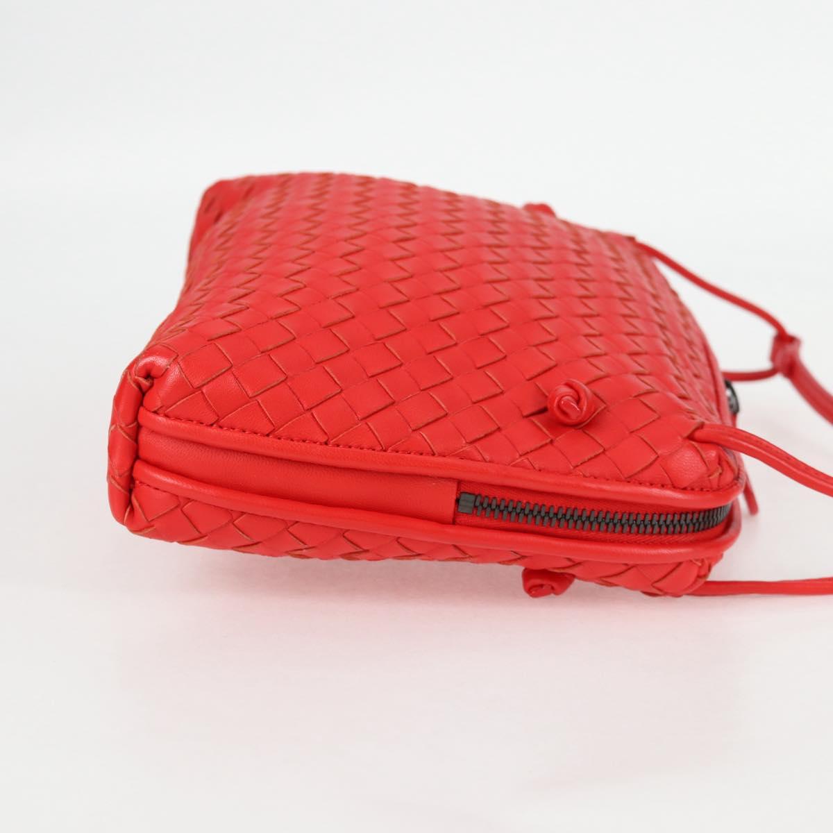 Bottega Veneta Intrecciato, Red, Leather, shoulder