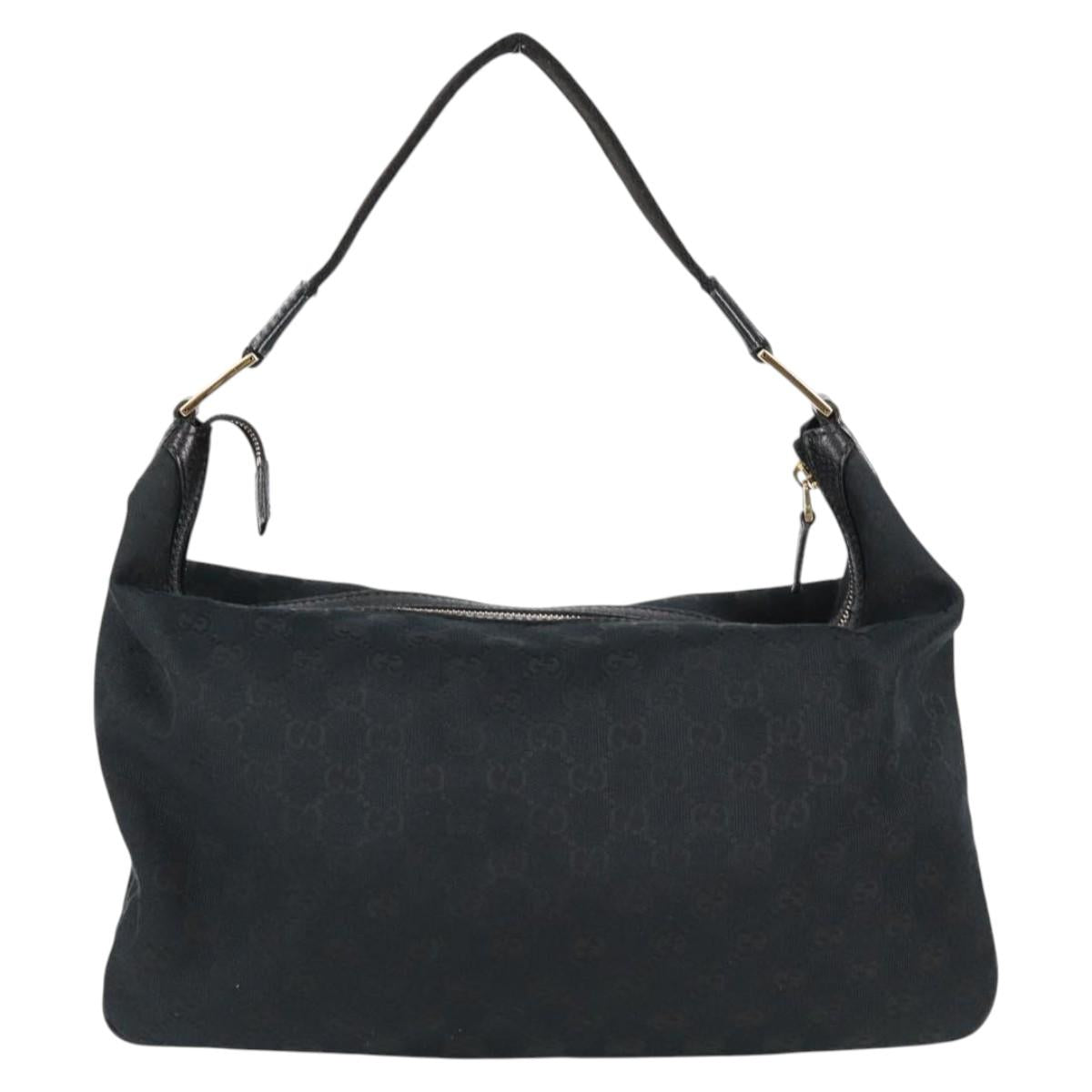 Gucci GG canvas, Black, Canvas, shoulder