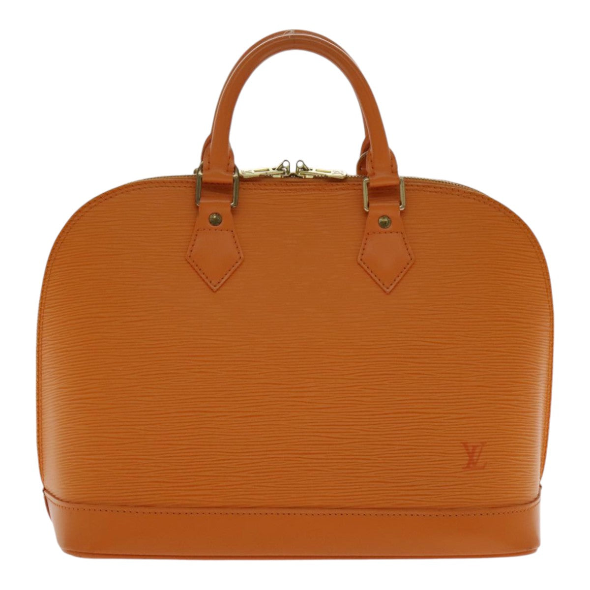 Louis Vuitton Alma, Orange, Leather, handbag