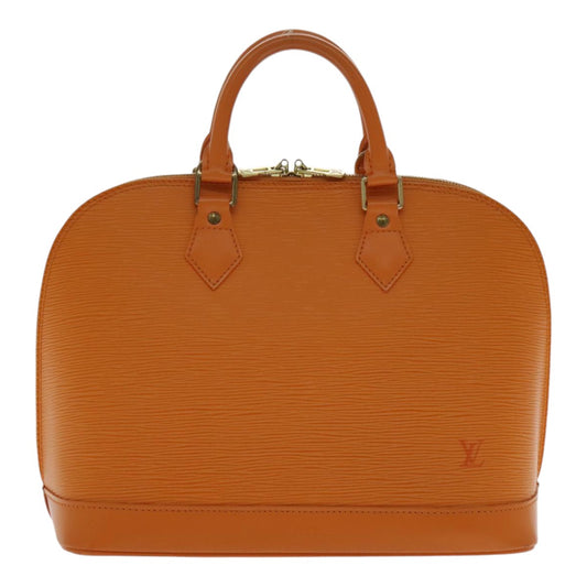 Louis Vuitton Alma, Orange, Leather, handbag