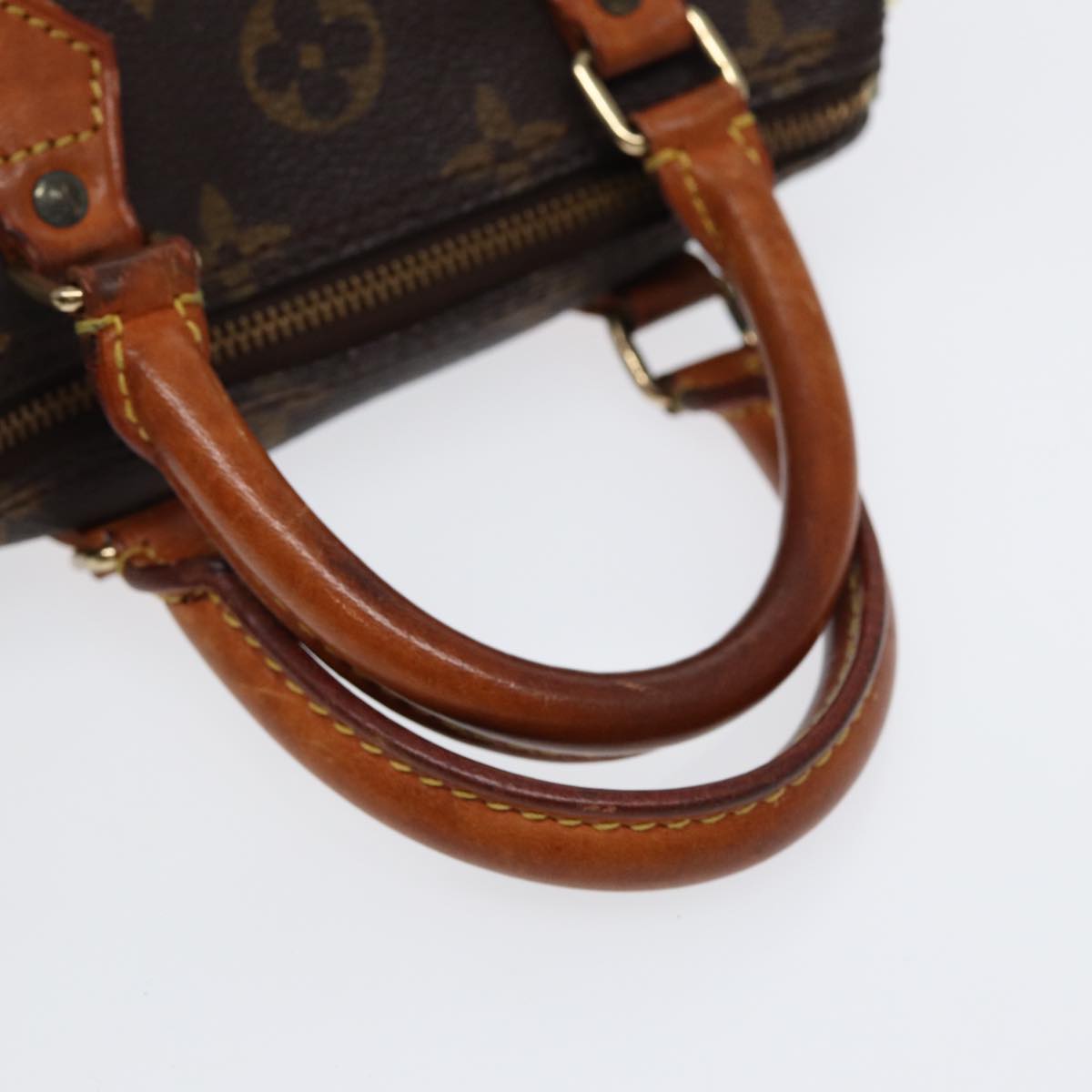 Louis Vuitton Mini speedy, Brown, Canvas, handbag