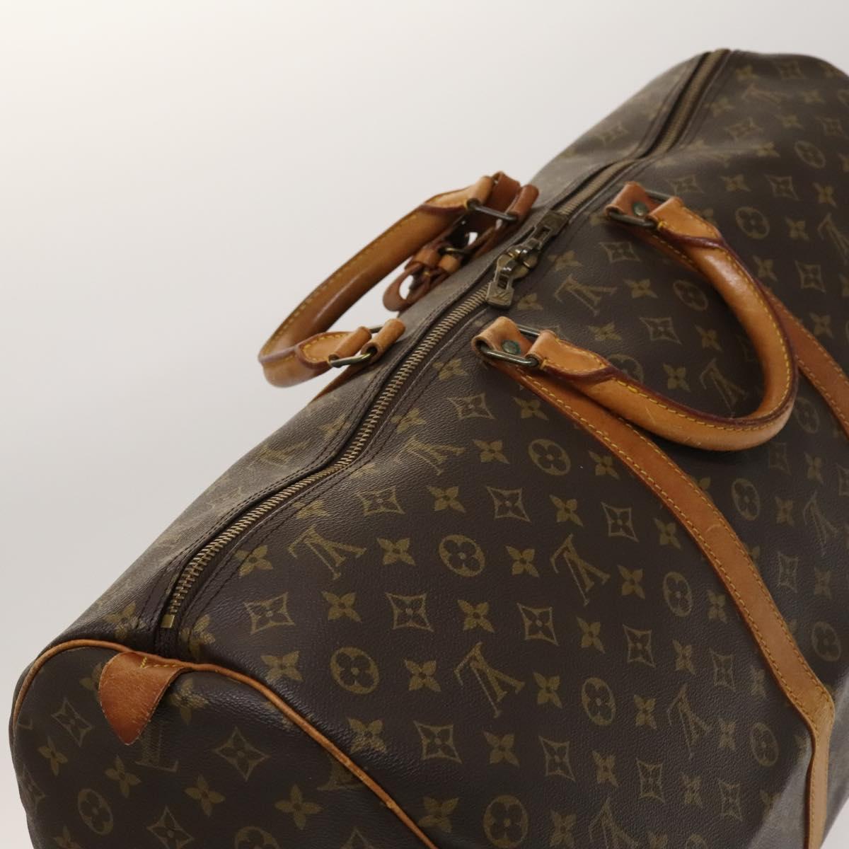 Louis Vuitton Keepall 60, Brown, Canvas, travel