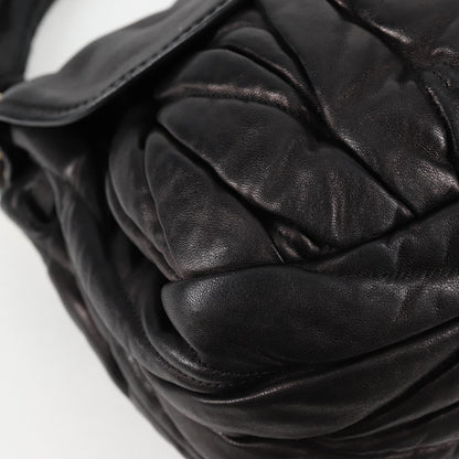 Miu Miu Coffer, Black, Leather, handbag