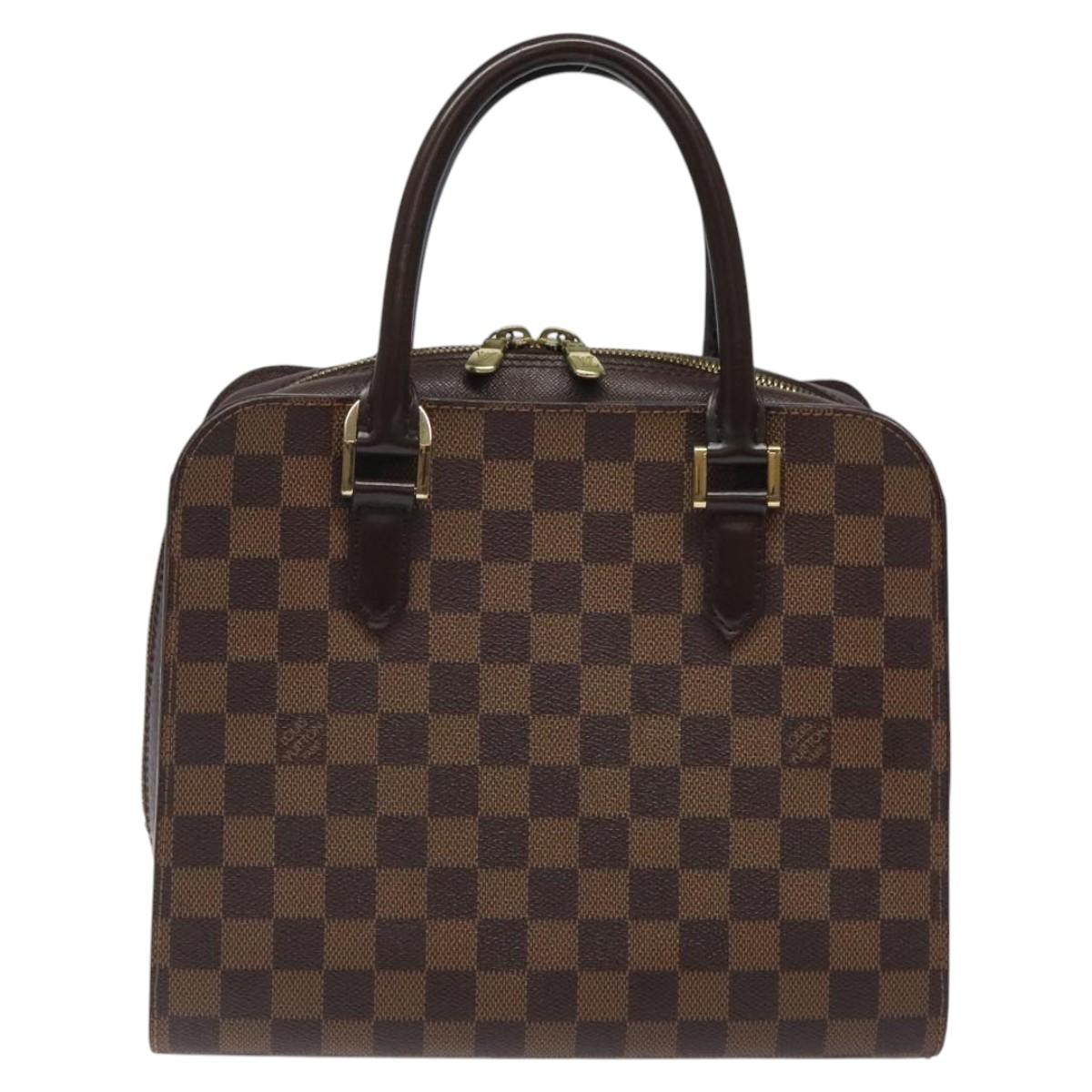 Louis Vuitton Triana, Brown, Canvas, handbag