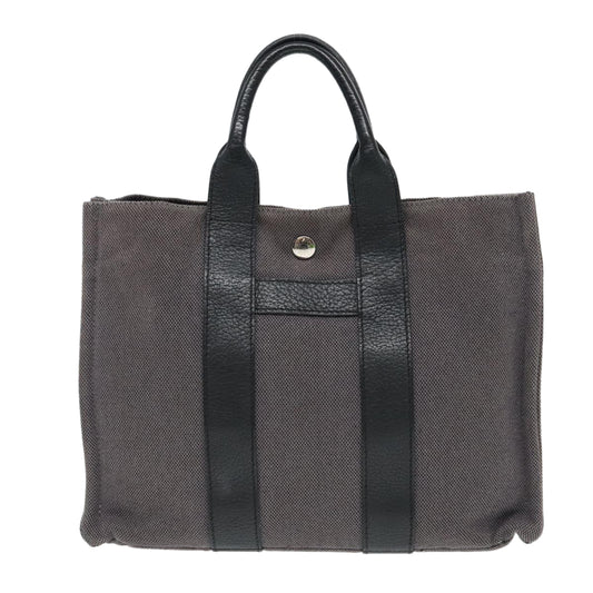 Hermès Arne, Grey, Canvas, handbag