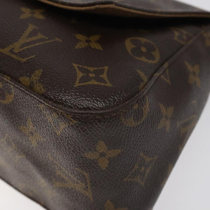 Louis Vuitton Mini looping, Brown, Canvas, shoulder