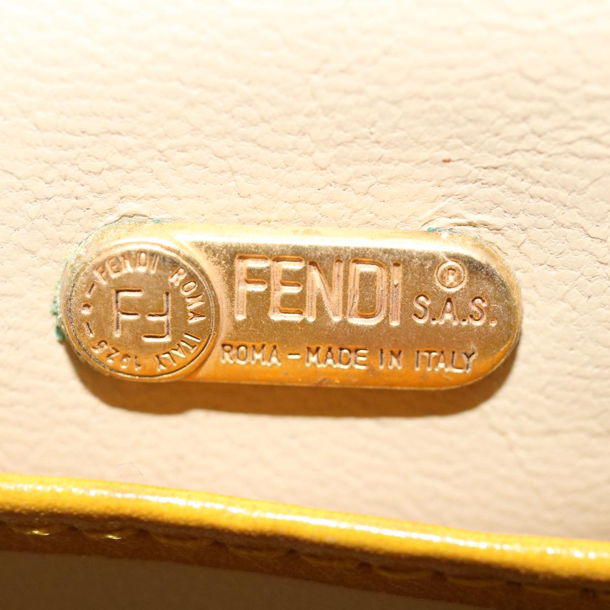 Fendi --, Beige, Canvas, shoulder
