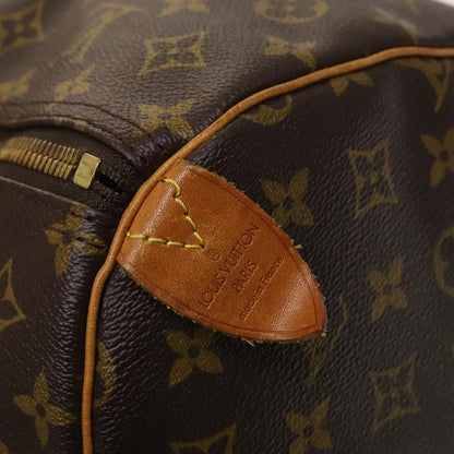 Louis Vuitton Keepall 60, Brown, Canvas, travel