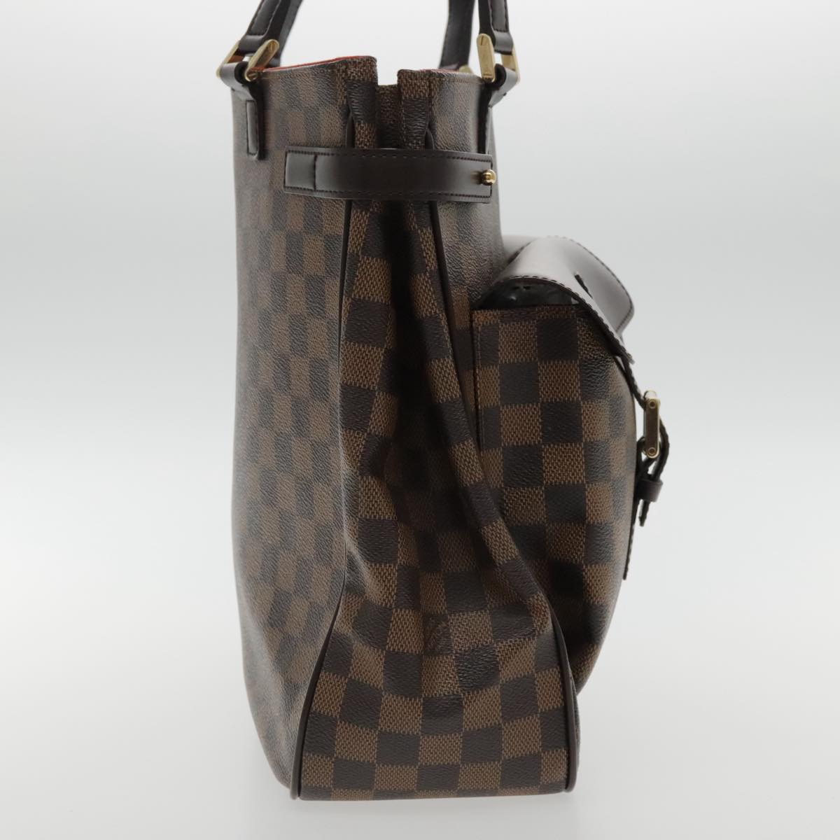 Louis Vuitton Uzes, Brown, Canvas, tote