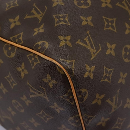 Louis Vuitton Keepall 55, Brown, Canvas, travel