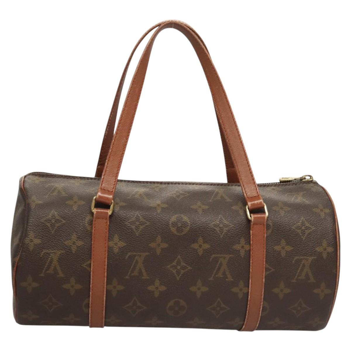 Louis Vuitton Papillon Handbag Monogram Canvas, BROWN, CANVAS, Handbag