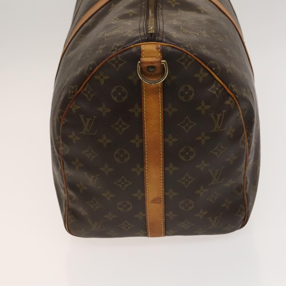 Louis Vuitton Keepall Bandouliere 55, Black, Canvas, travel