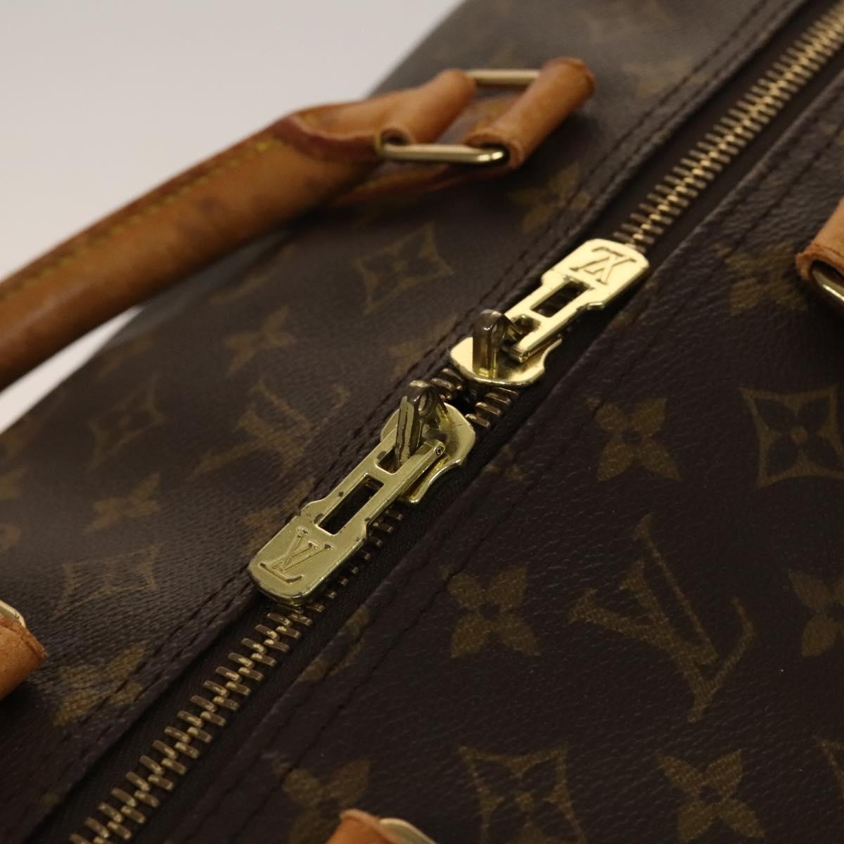 Louis Vuitton Keepall 60, Brown, Canvas, travel