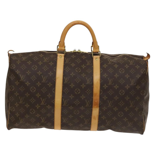 Louis Vuitton Keepall 50, Brown, Canvas, travel