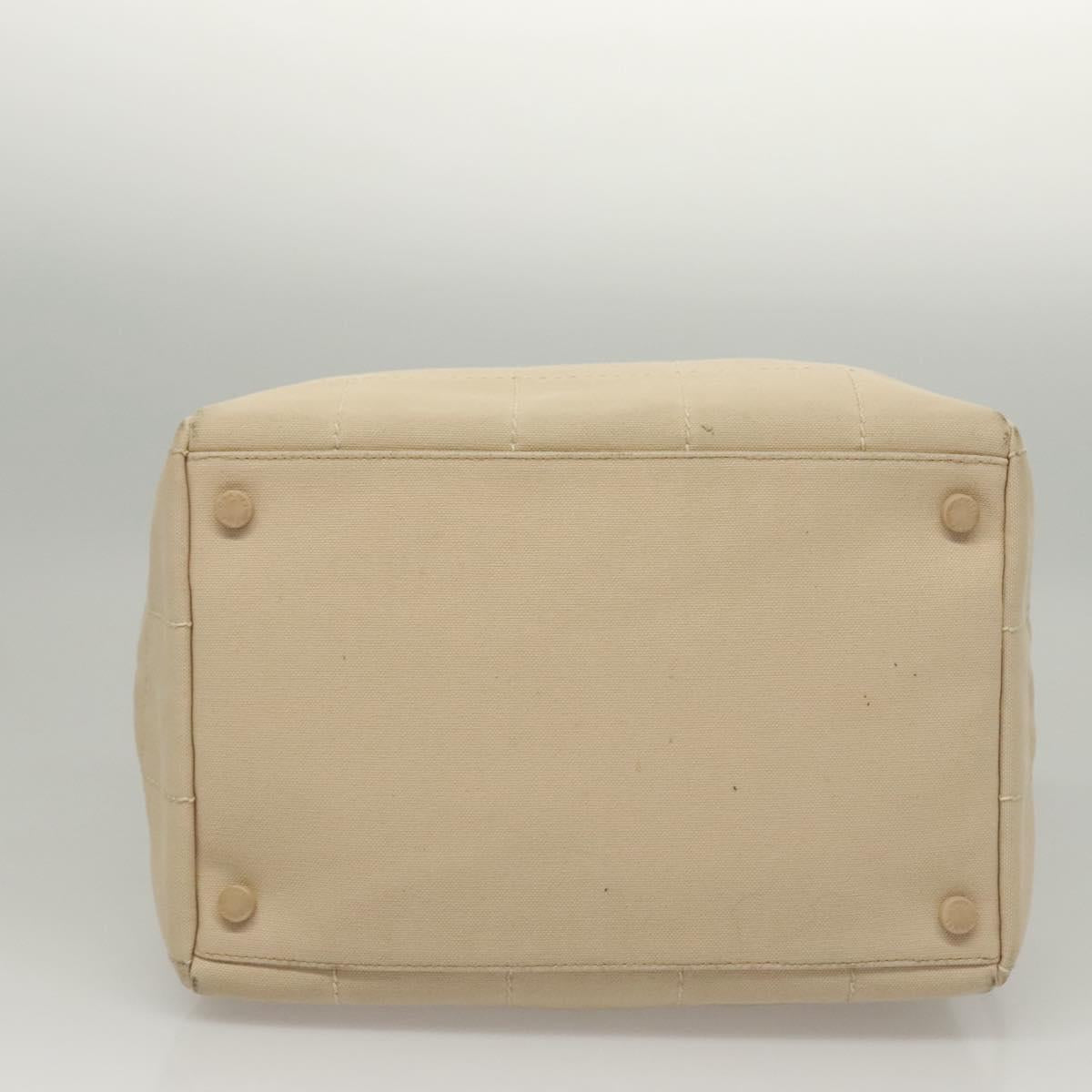 Chanel Bowling Bag, Beige, Canvas, handbag
