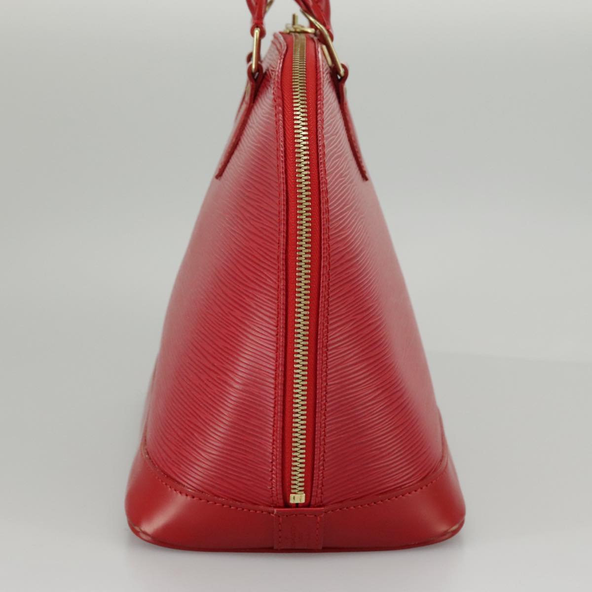 Louis Vuitton Alma, Red, Leather, handbag