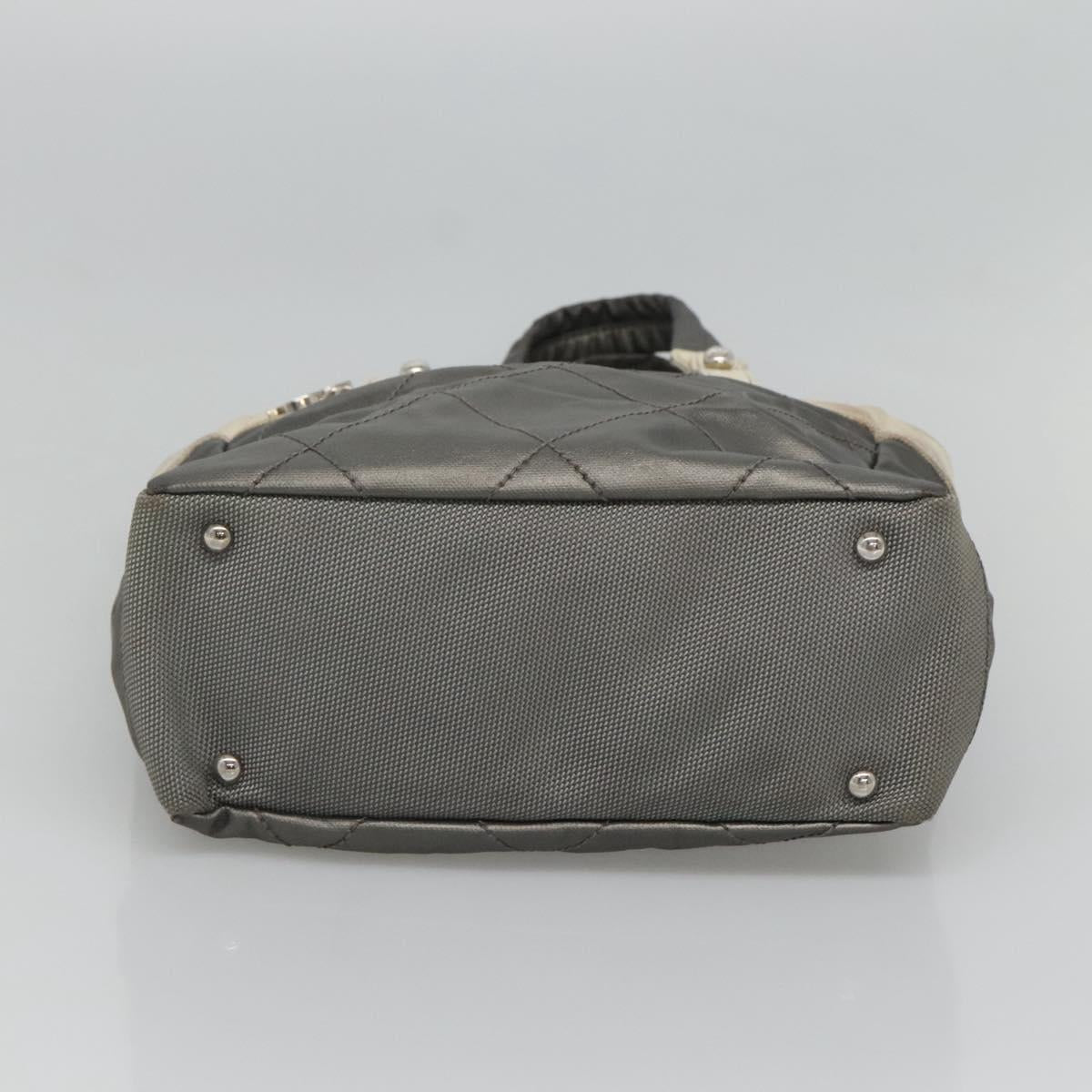 Chanel Paris Biarritz, Grey, Canvas, tote