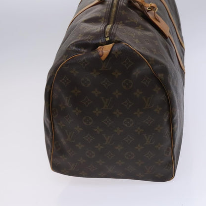 Louis Vuitton Keepall 60, Brown, Canvas, travel