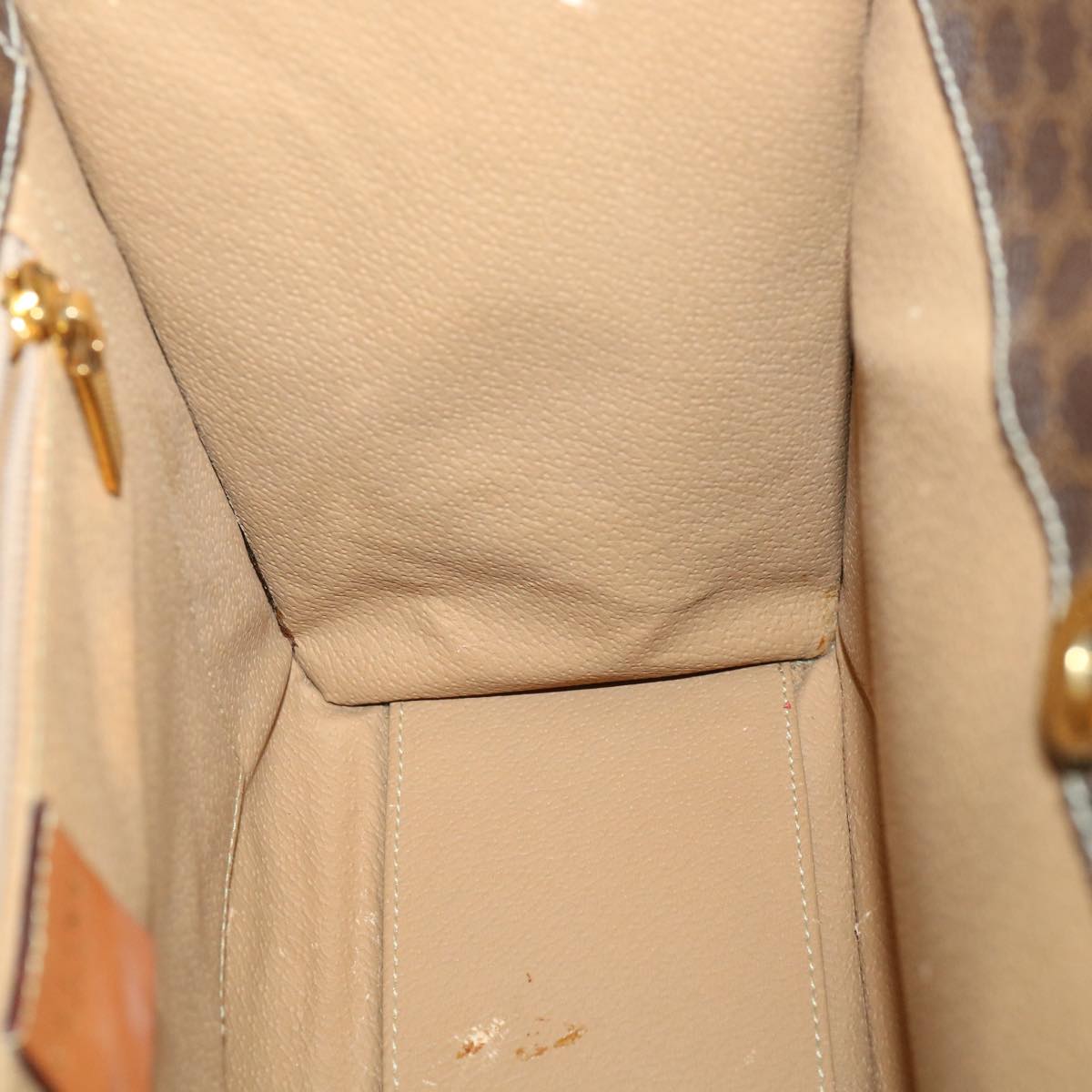 Céline Macadam, Brown, Canvas, handbag