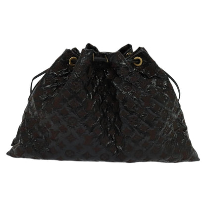 Louis Vuitton Squishy, Black, Canvas, shoulder