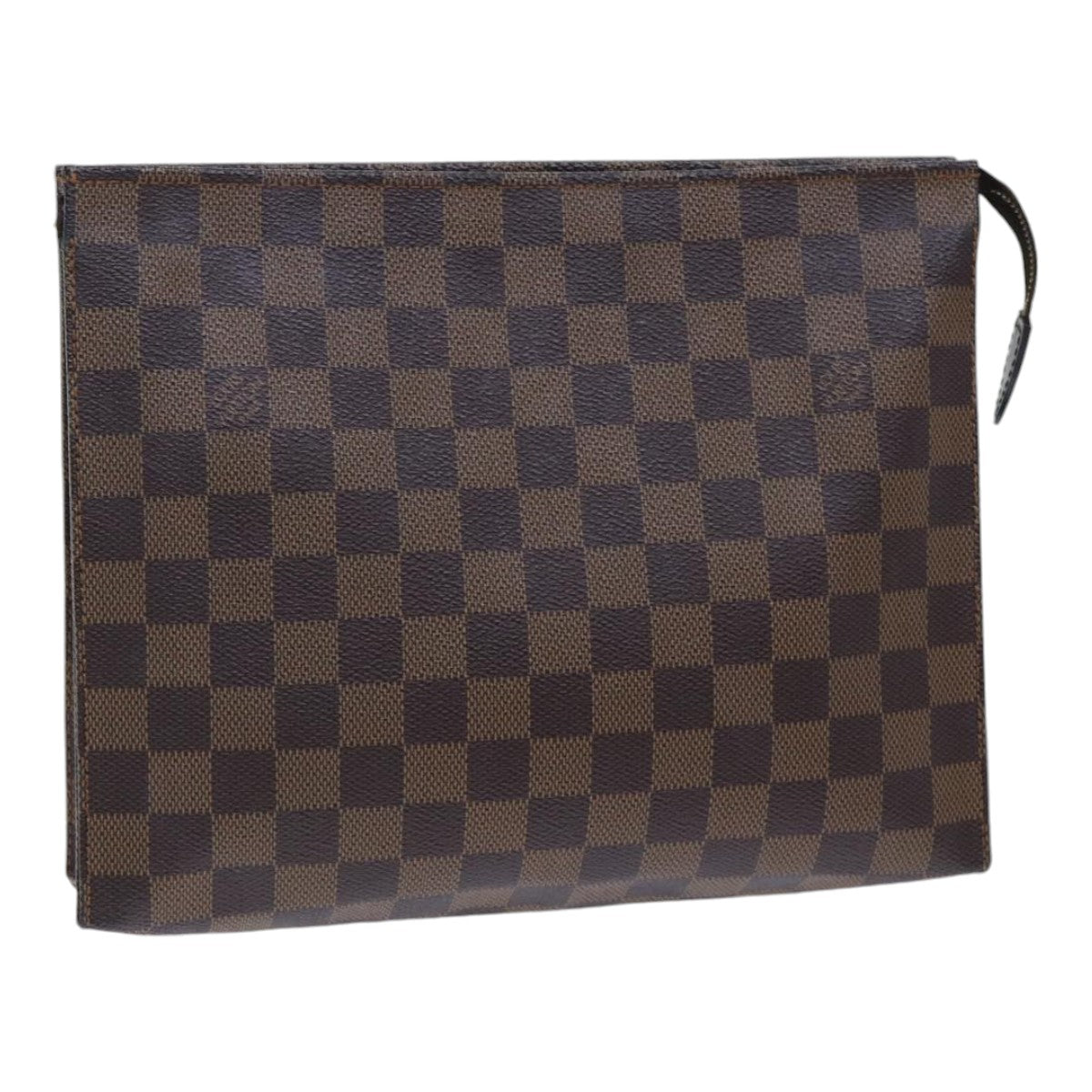 Louis Vuitton Poche Toilette, Brown, Canvas, clutch