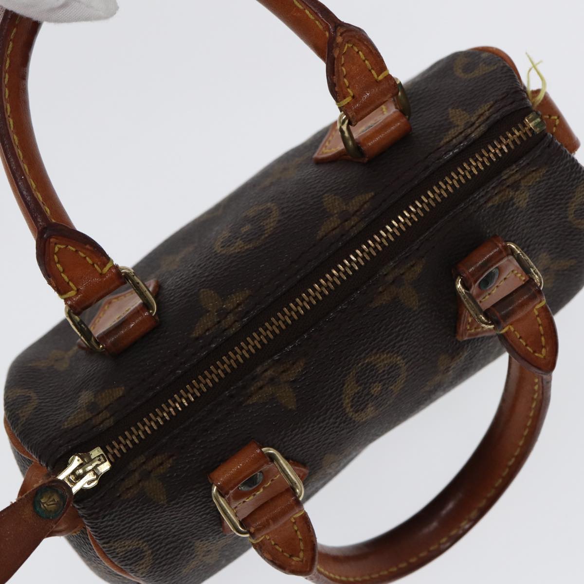 Louis Vuitton Mini speedy, Brown, Canvas, handbag