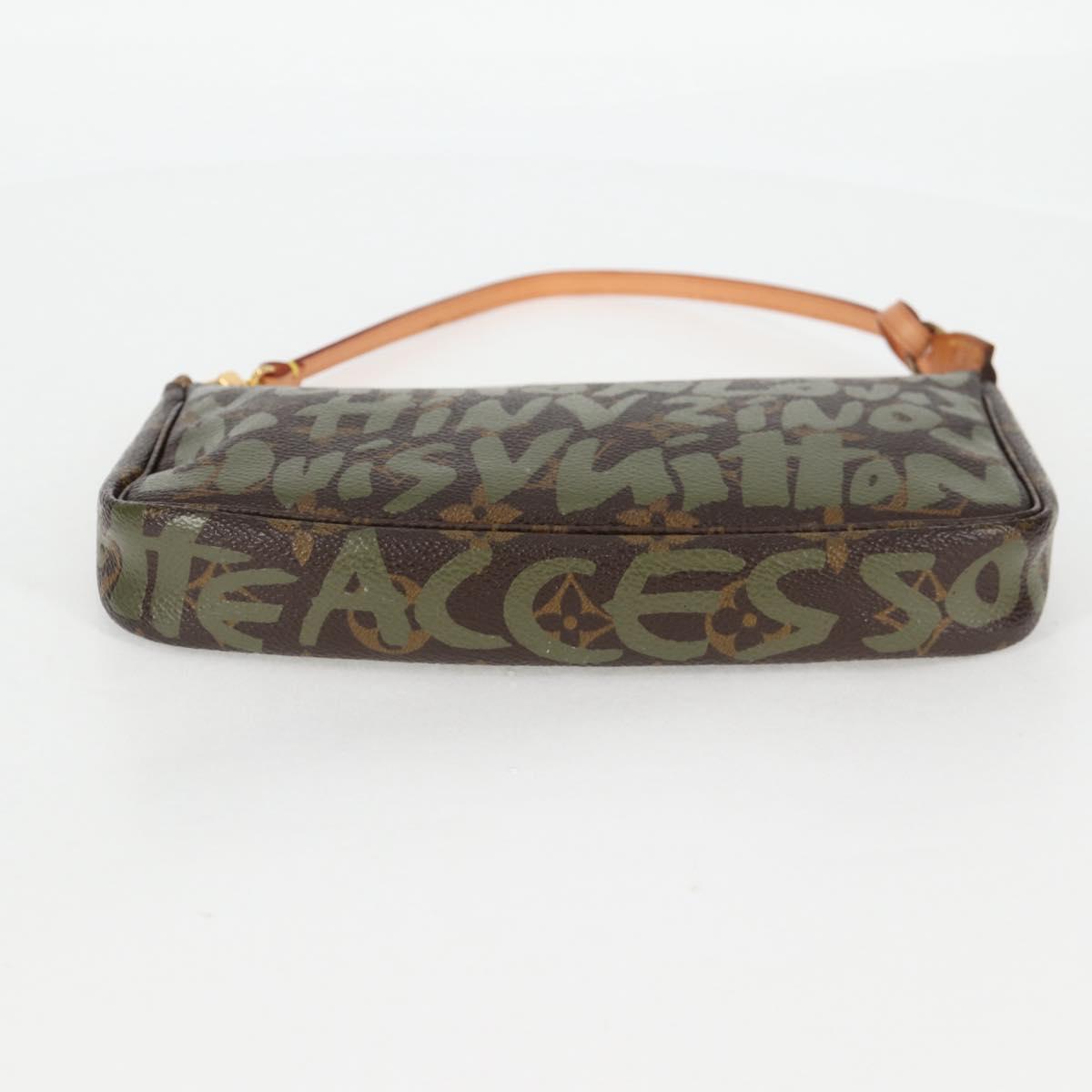 Louis Vuitton Pochette Accessoire, Brown, Canvas, clutch