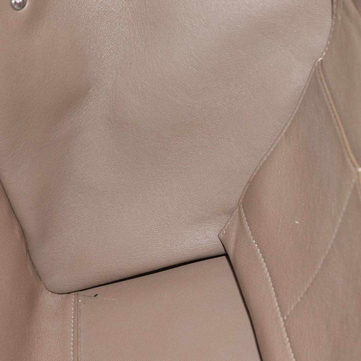 Céline Trapèze, Beige, Leather, handbag