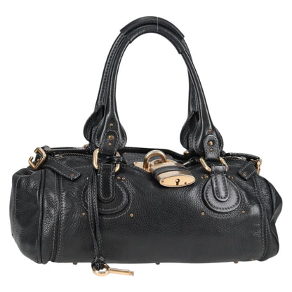 Chloé Paddington, Black, Leather, handbag