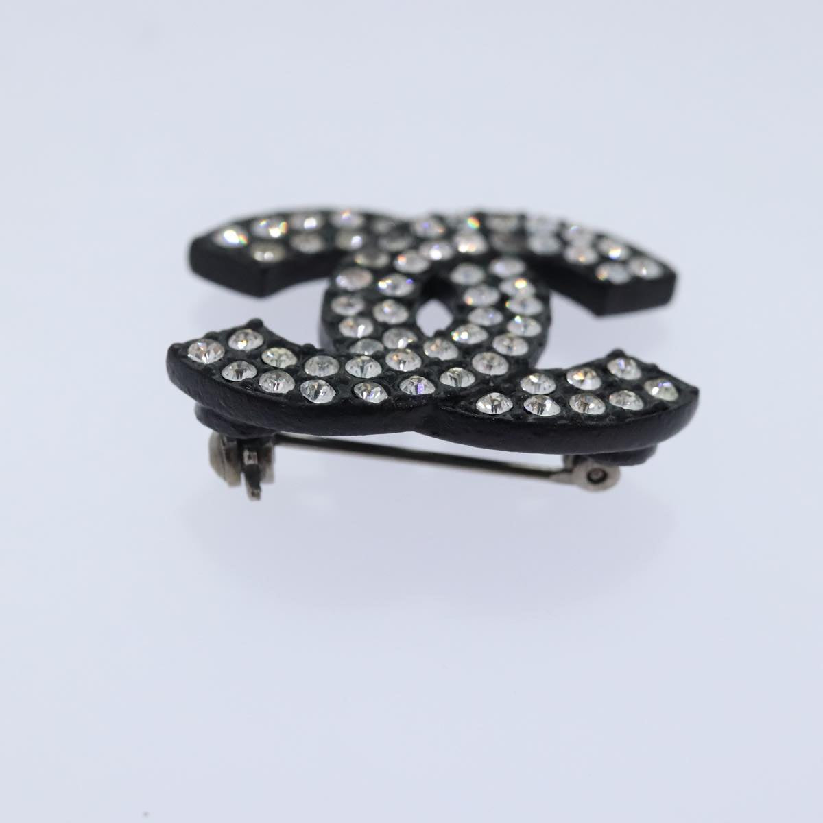 Chanel Coco Mark, Black, Metal, brooch