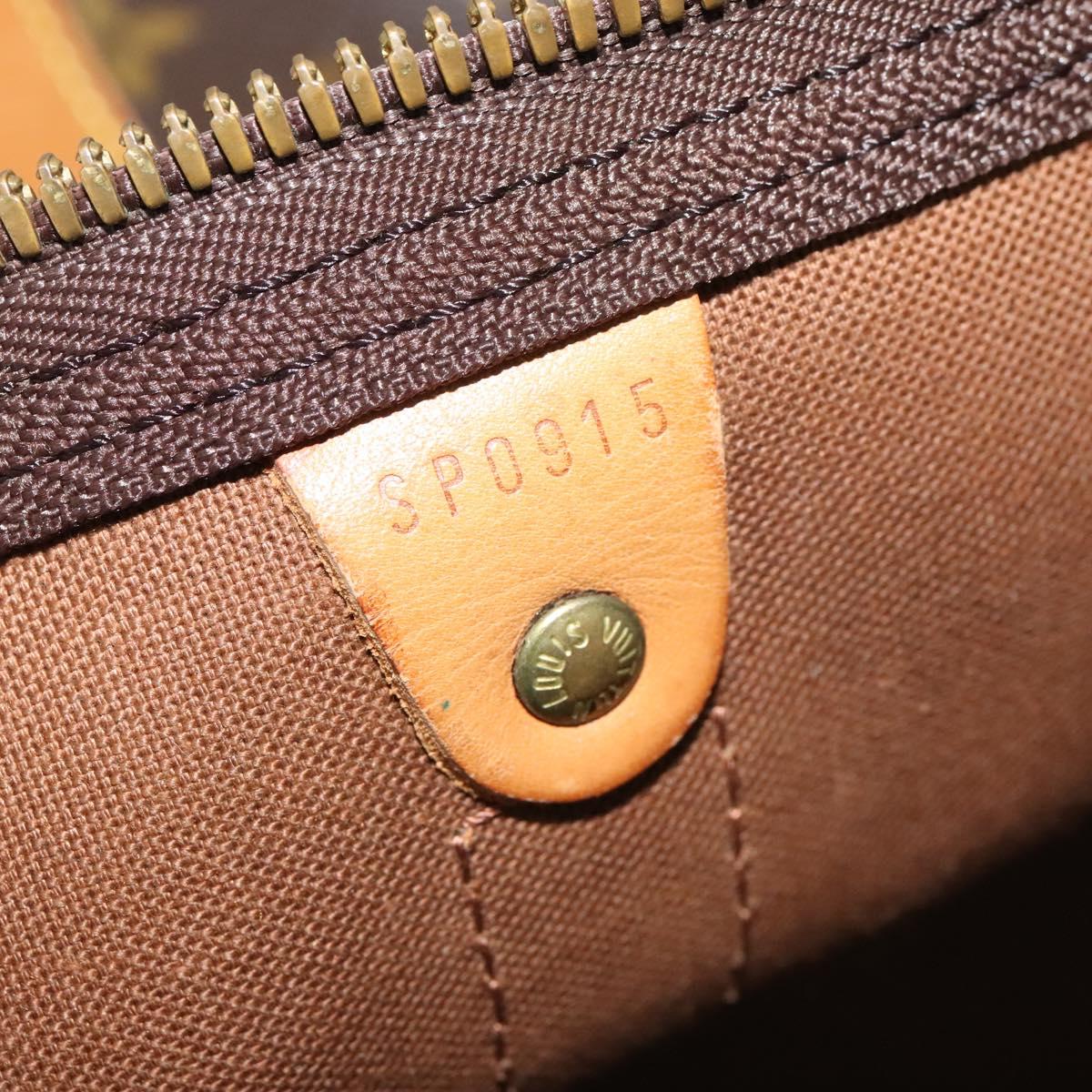 Louis Vuitton Keepall 60, Brown, Canvas, travel