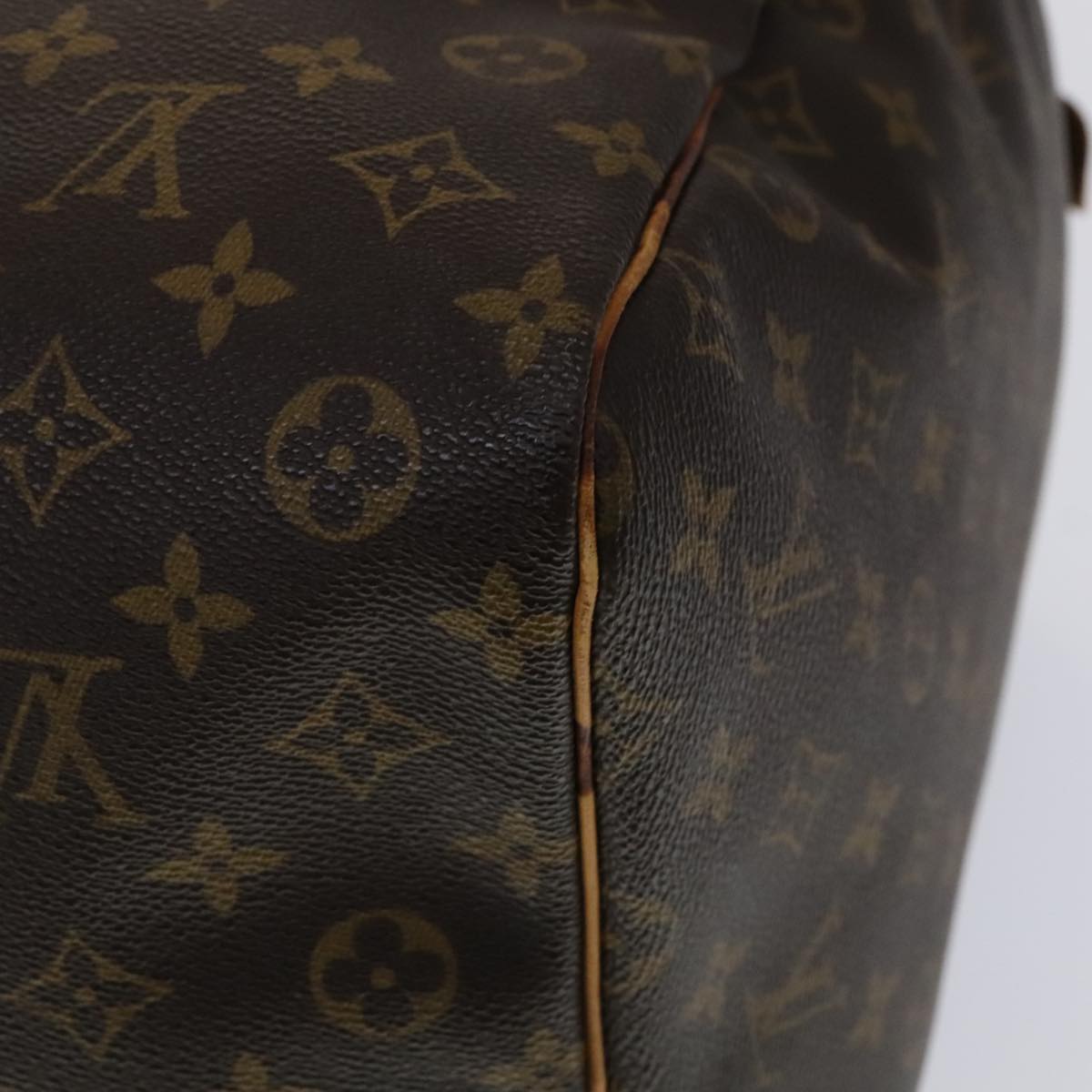 Louis Vuitton Keepall 60, Brown, Canvas, travel