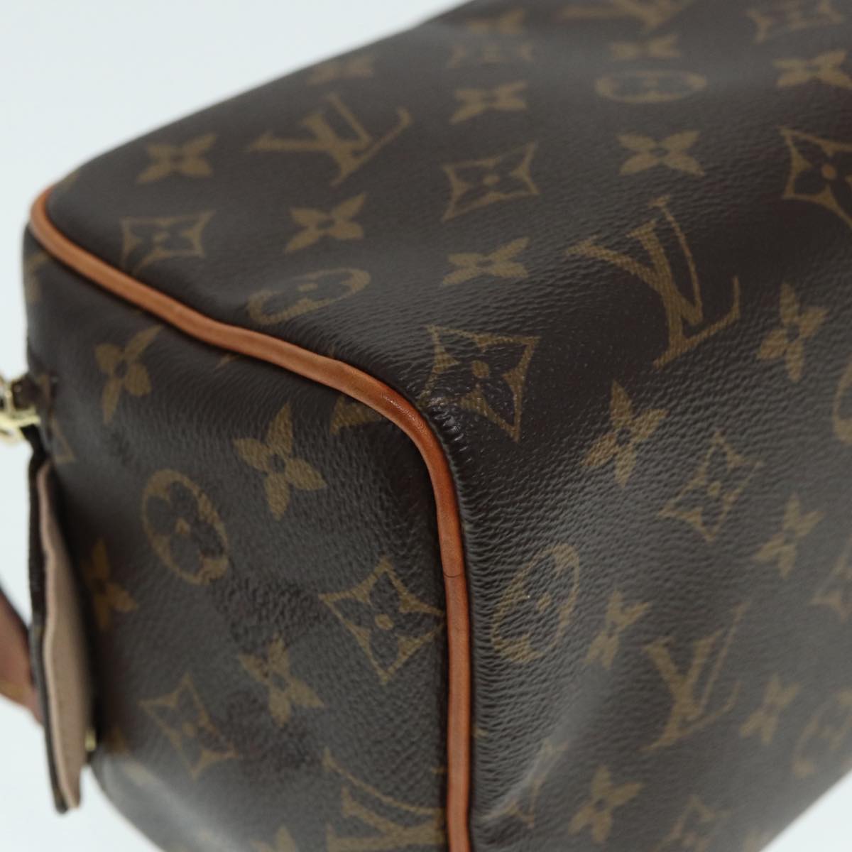 Louis Vuitton Dopp Kit, Brown, Canvas, clutch