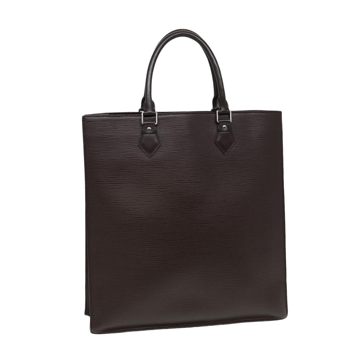 Louis Vuitton Sac Plat, Brown, Leather, tote