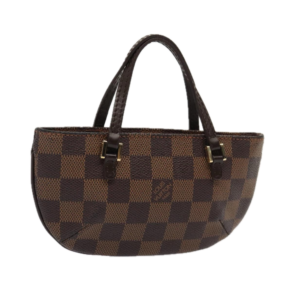 Louis Vuitton Manosque, Brown, Canvas, clutch