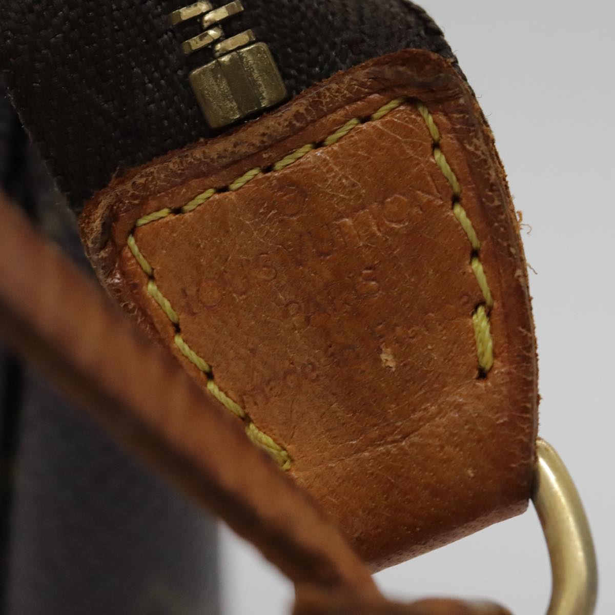 Louis Vuitton Pochette Accessoire, Brown, Canvas, clutch