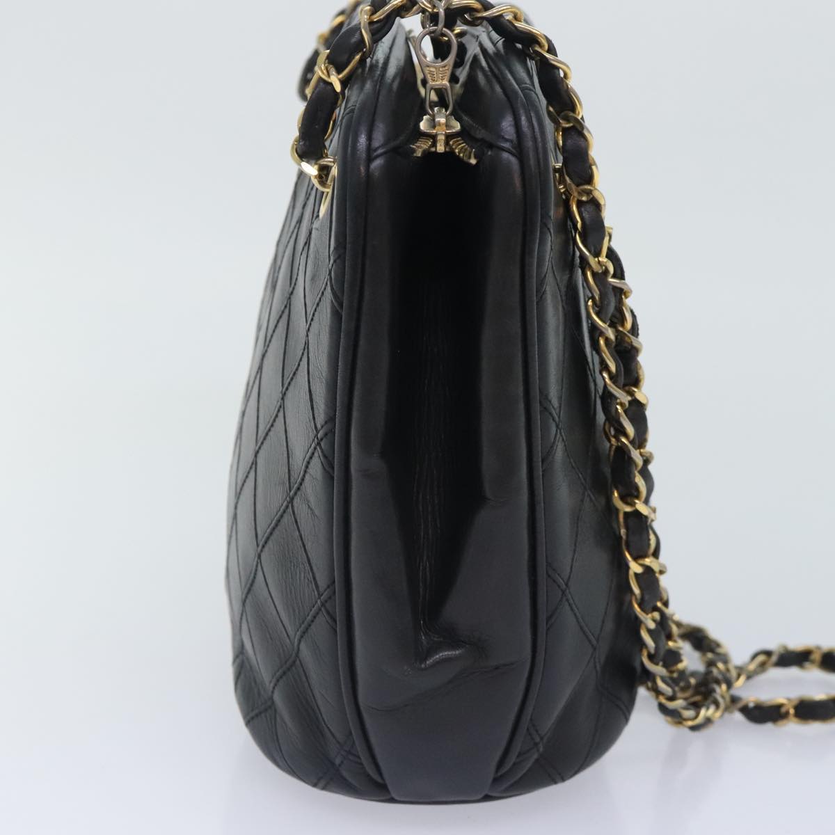 Chanel Cc, Black, Calfskin, tote