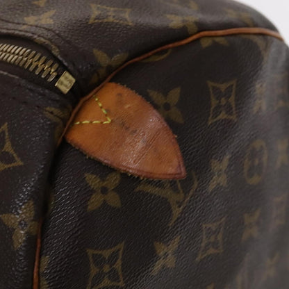 Louis Vuitton Keepall 60, Brown, Canvas, travel