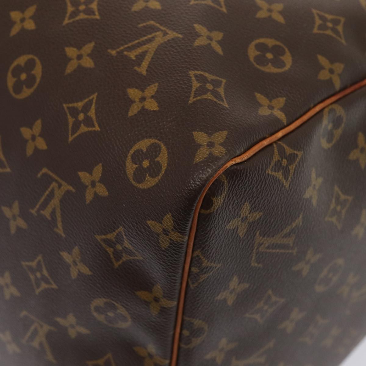 Louis Vuitton Keepall 60, Brown, Canvas, travel