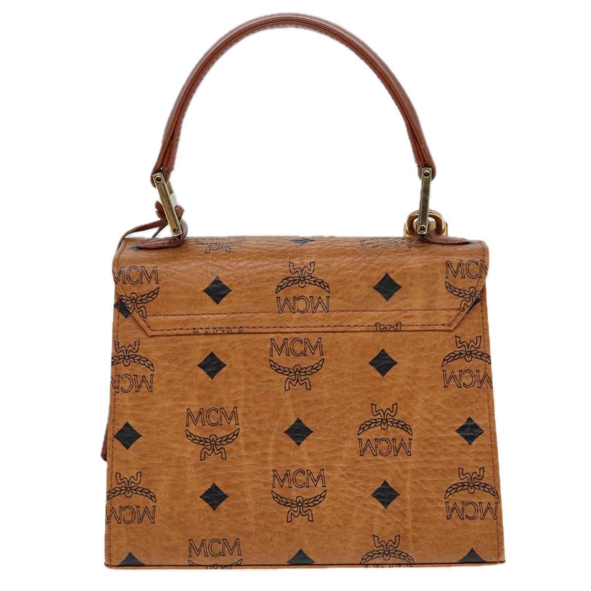 MCM Visetos, Brown, Canvas, handbag