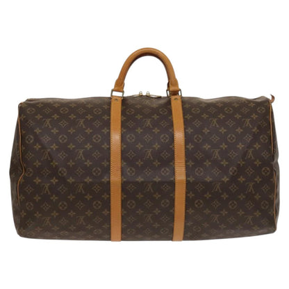 Louis Vuitton Keepall 60, Brown, Canvas, travel