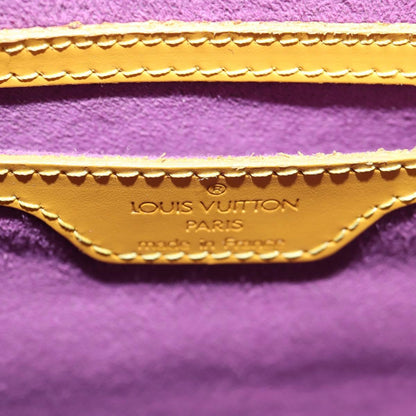 Louis Vuitton Papillon, Yellow, Leather, handbag