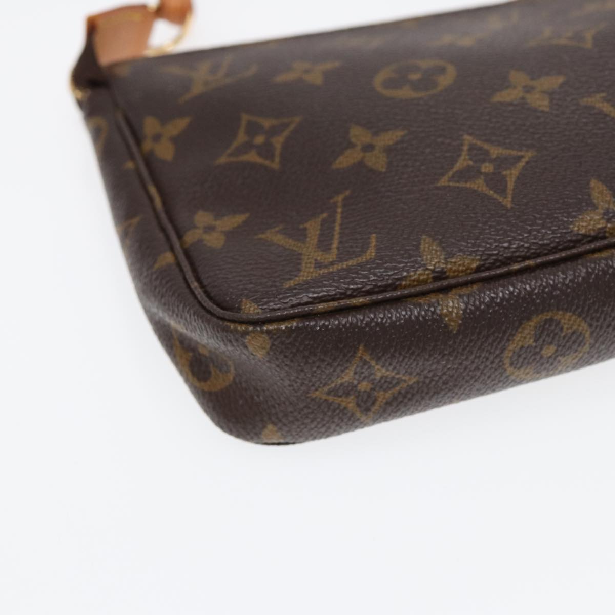 Louis Vuitton Pochette Accessoire, Brown, Canvas, clutch